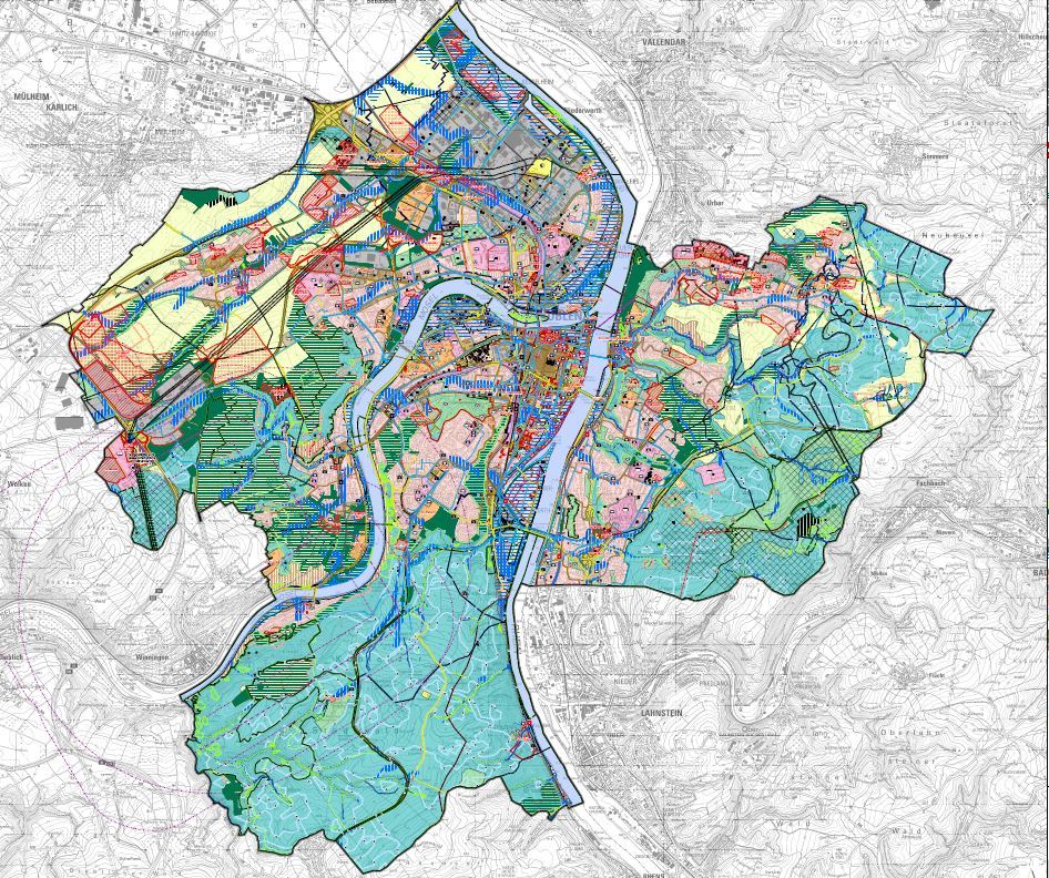 Flächennutzungsplan - Planansicht