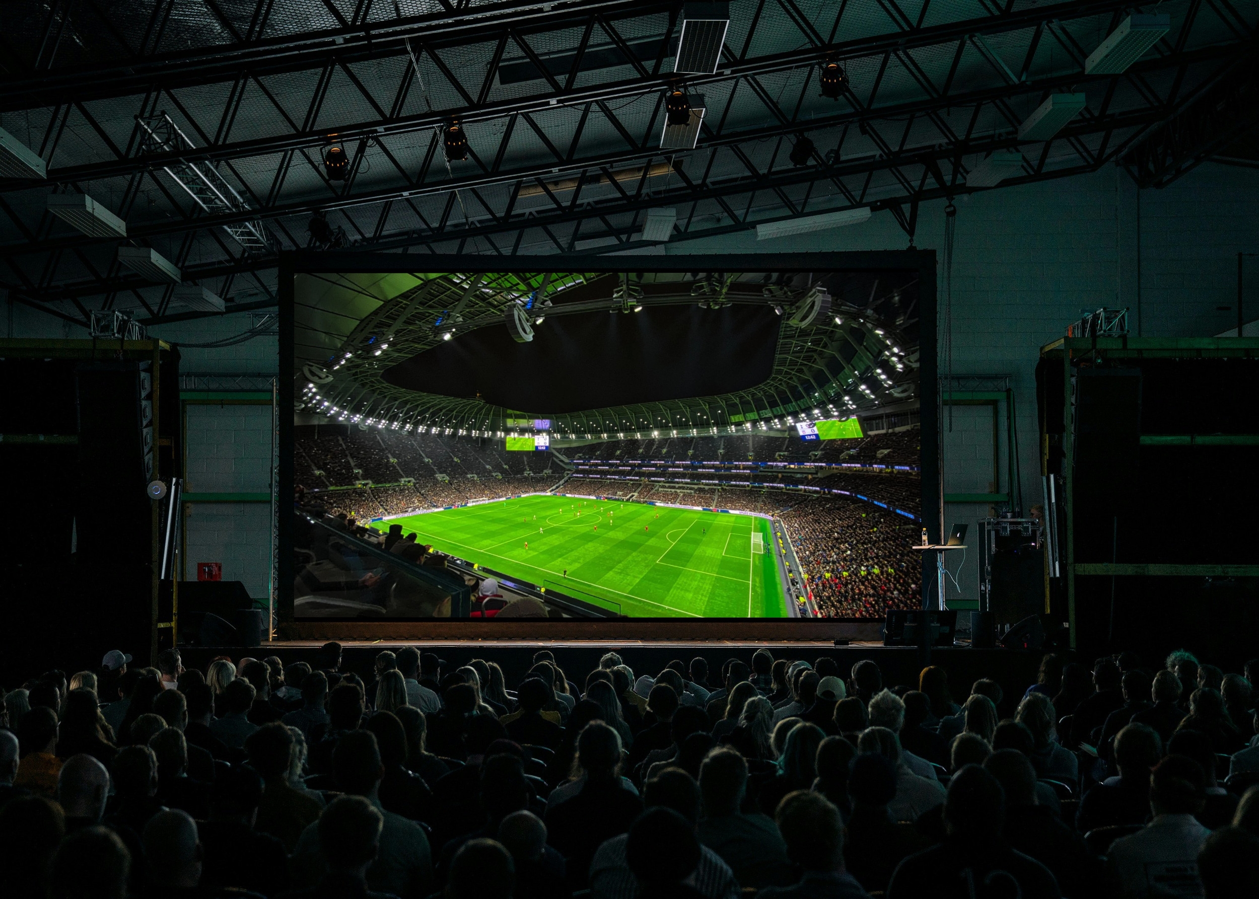 Fußballübertragung auf Großleinwand Fußballübertragung auf Großleinwand