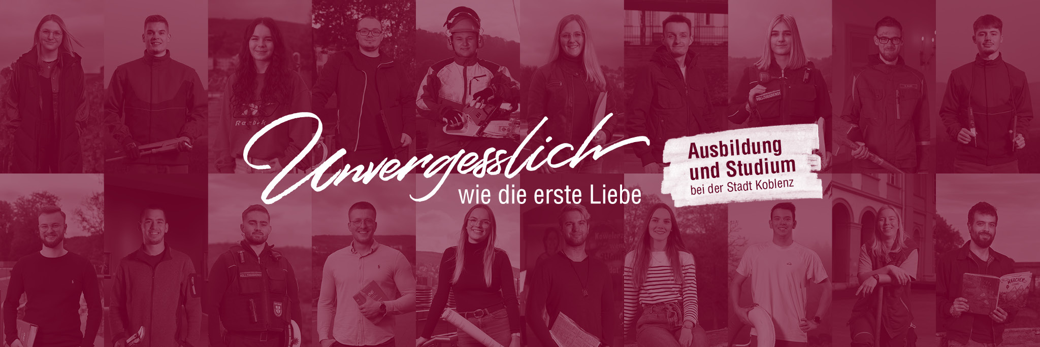 Unvergesslichkeit wie die erste Liebe - Ausbildung und Studium bei der Stadt Koblenz Unvergesslichkeit wie die erste Liebe - Ausbildung und Studium bei der Stadt Koblenz