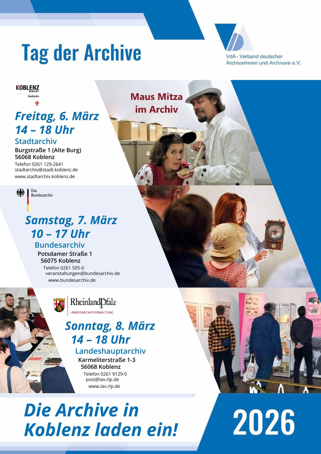 Plakat des Tages der Archive 2026 am 7. März