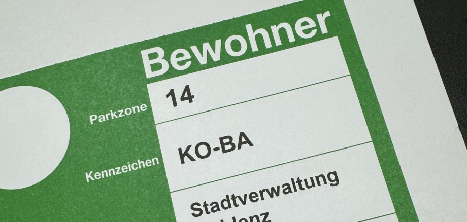 Bewohnerparkausweis