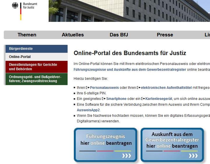 Online-Portal Bundesamt für Justiz Online-Portal Bundesamt für Justiz