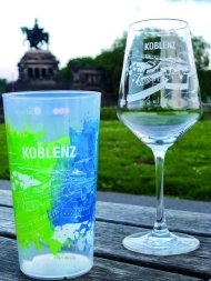 Koblenz-Glas und Becher Koblenz-Glas und Becher