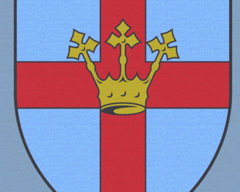 Schild mit Stadtwappen und Schriftzug Ortsvorsteher