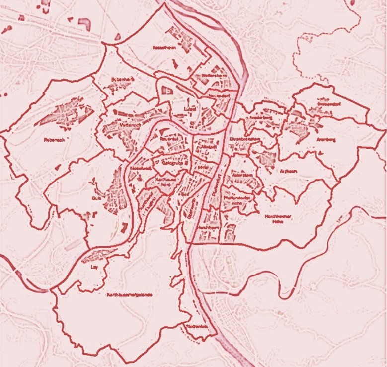 Stadtteilkarte Koblenz