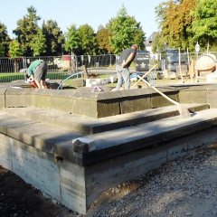 Aufbau des Weinbrunnens