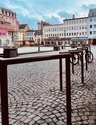 5 neue Fahrradbügel am Münzplatz 5 neue Fahrradbügel am Münzplatz