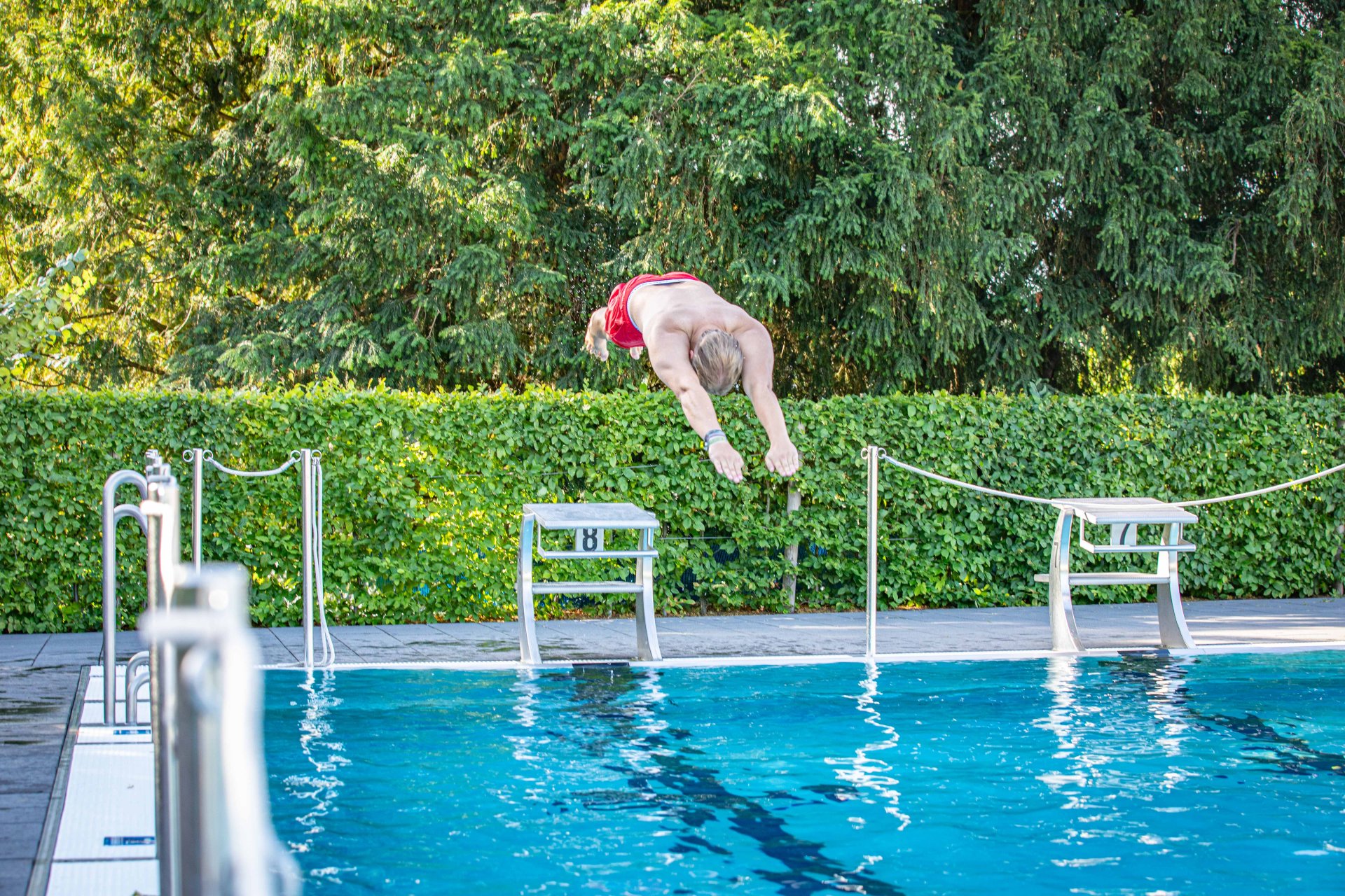 Das Freibad Oberwerth am 24. Juni 2025.