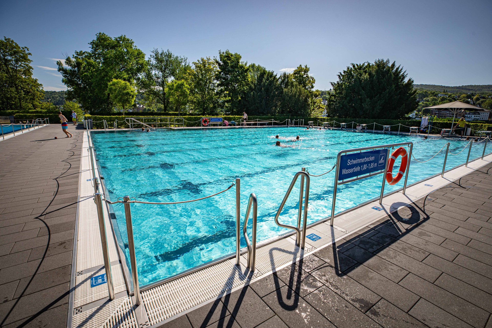 Das Freibad Oberwerth am 24. Juni 2025.
