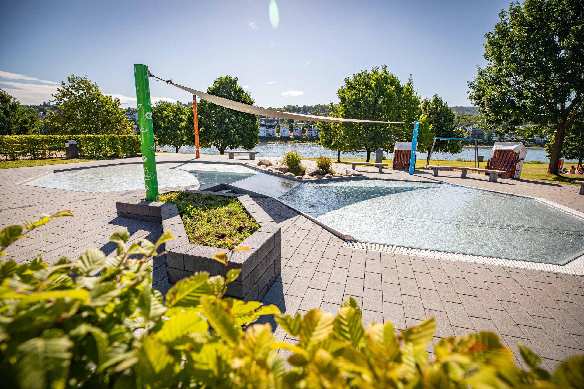 Das Freibad Oberwerth am 24. Juni 2025.