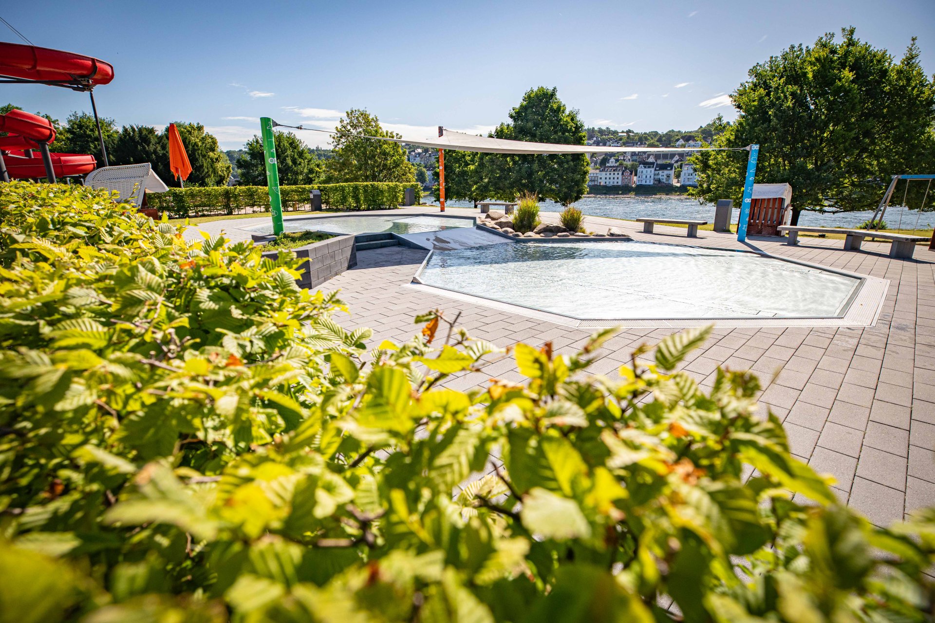 Das Freibad Oberwerth am 24. Juni 2025.