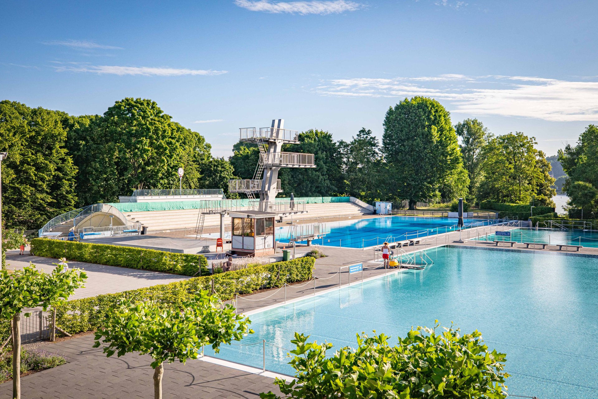 Das Freibad Oberwerth am 24. Juni 2025.
