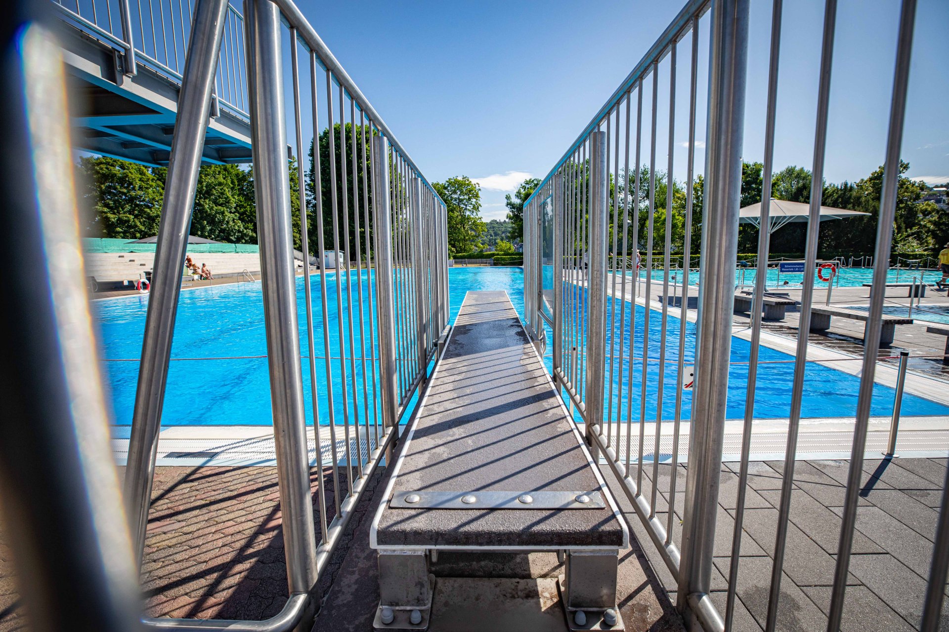 Das Freibad Oberwerth am 24. Juni 2025.
