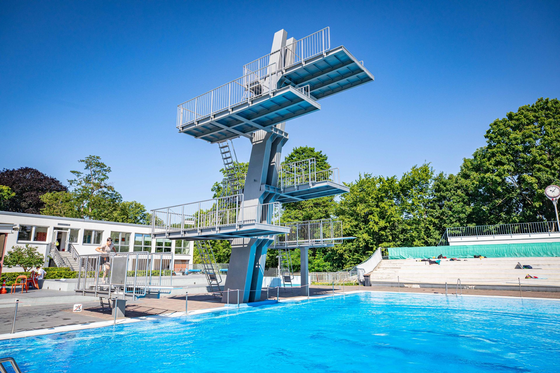 Das Freibad Oberwerth am 24. Juni 2025.