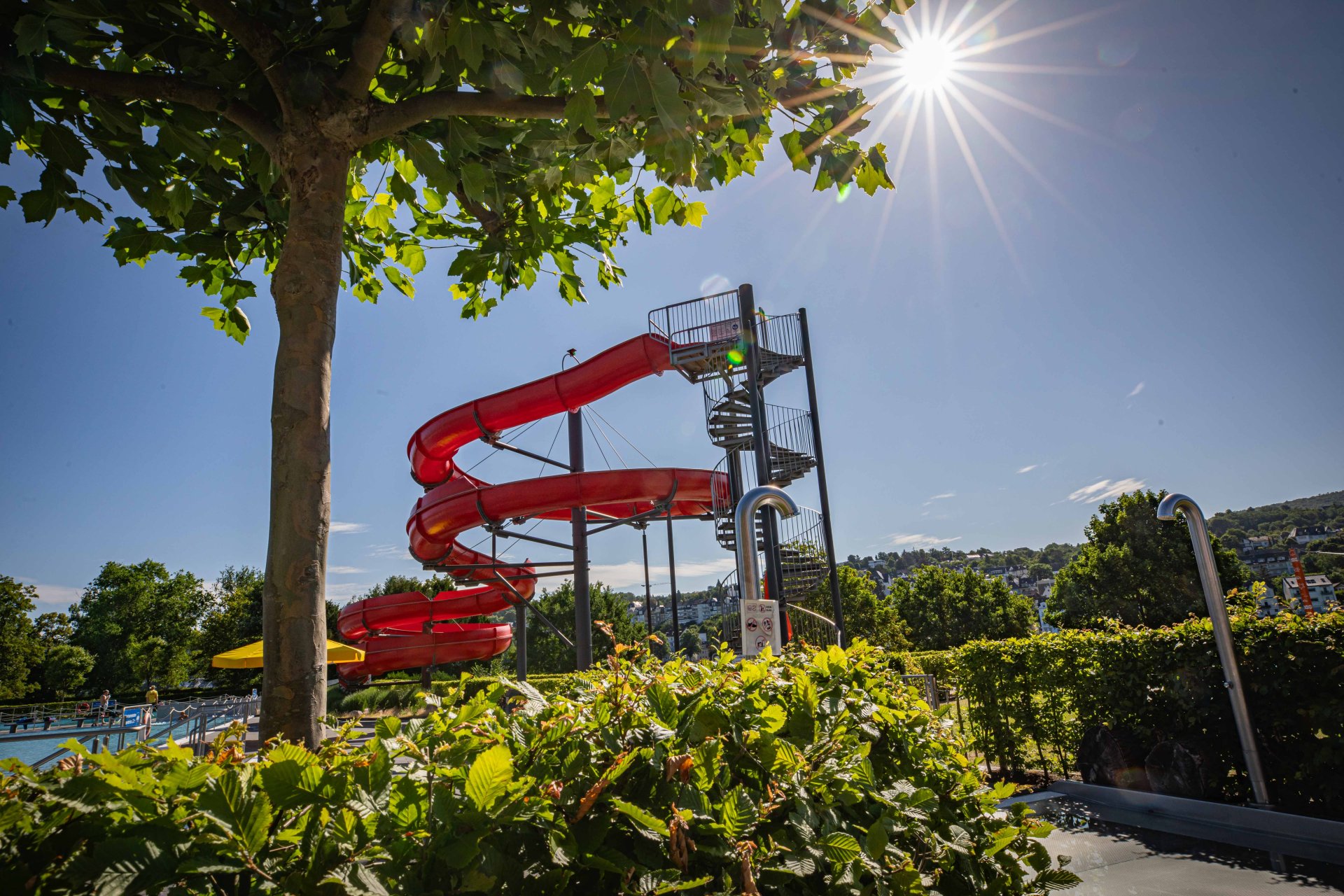 Das Freibad Oberwerth am 24. Juni 2025.