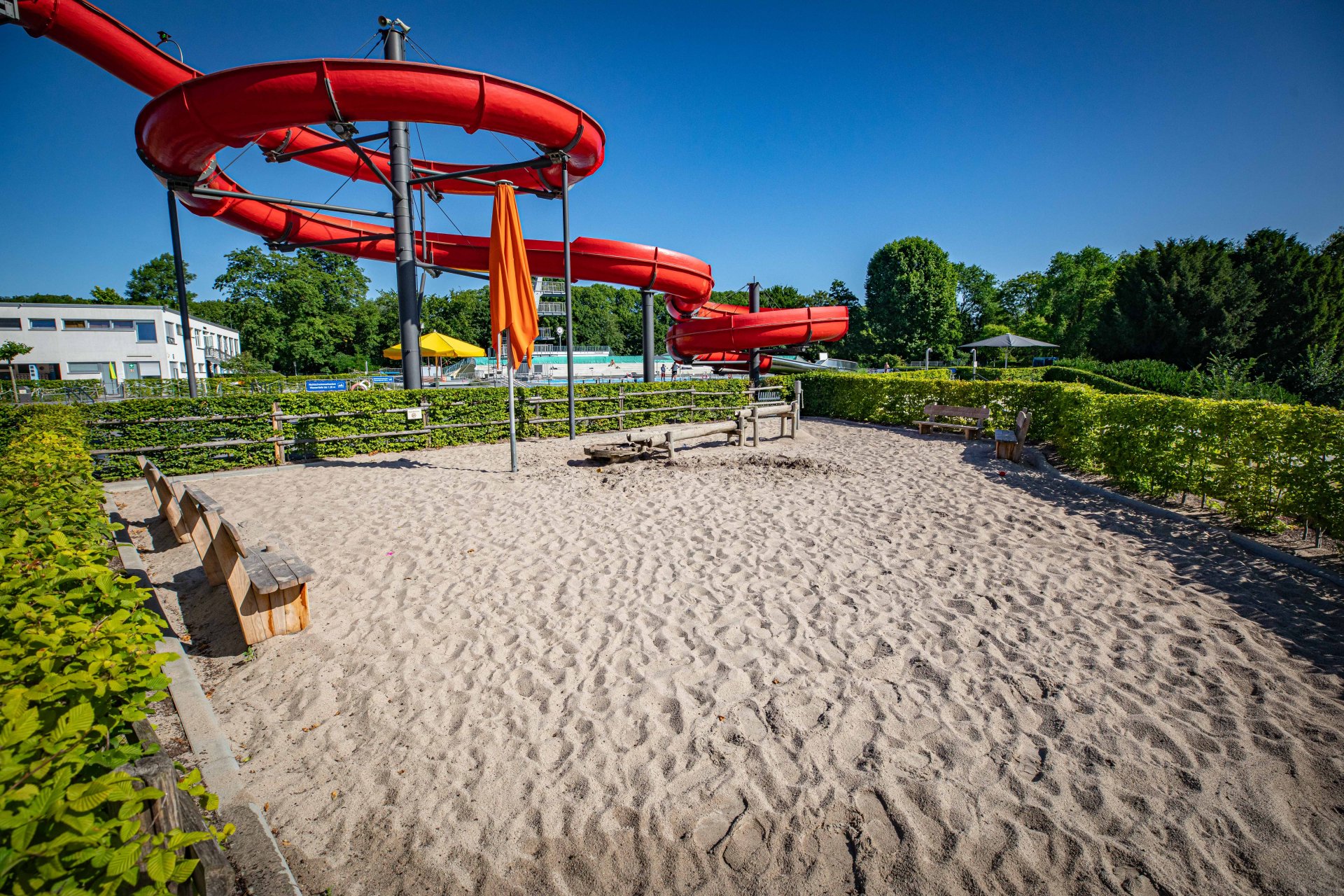 Das Freibad Oberwerth am 24. Juni 2025.