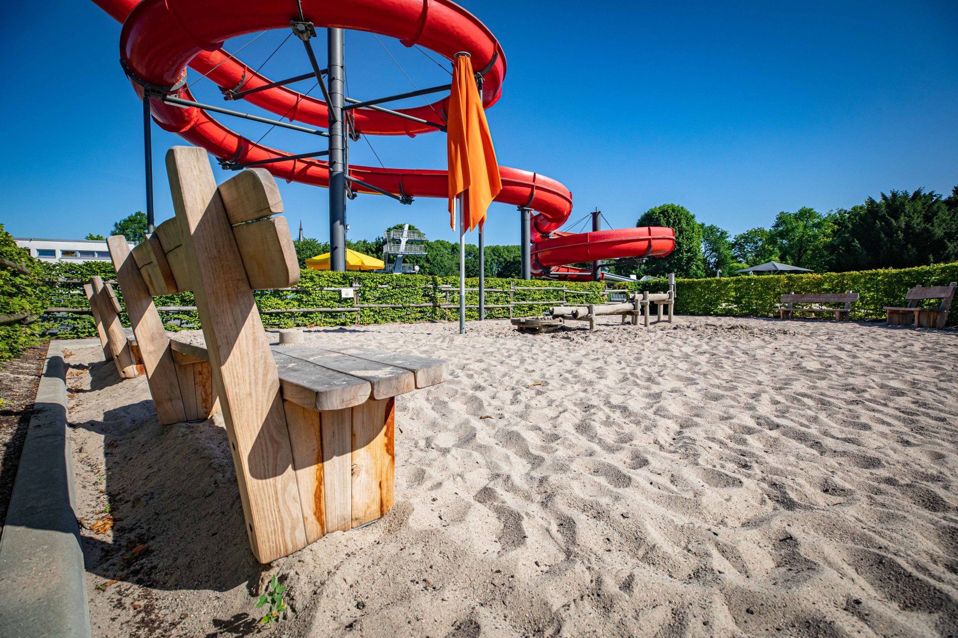 Das Freibad Oberwerth am 24. Juni 2025.