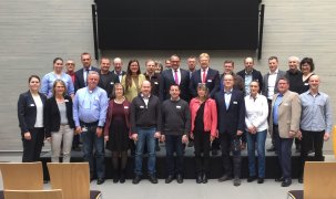 Start Ökoprofit 2019 Gruppenfoto mit allen Teilnehmerinnen und Teilnehmern der Auftaktveranstaltung zur ÖKOPROFIT Einsteigerrunde 2019.