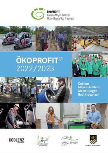 Frontseite des Ergebnisflyers des Projekts ÖKOPROFIT 2023
