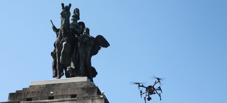 Kaiser Wilhelm Denkmal mit Drohne