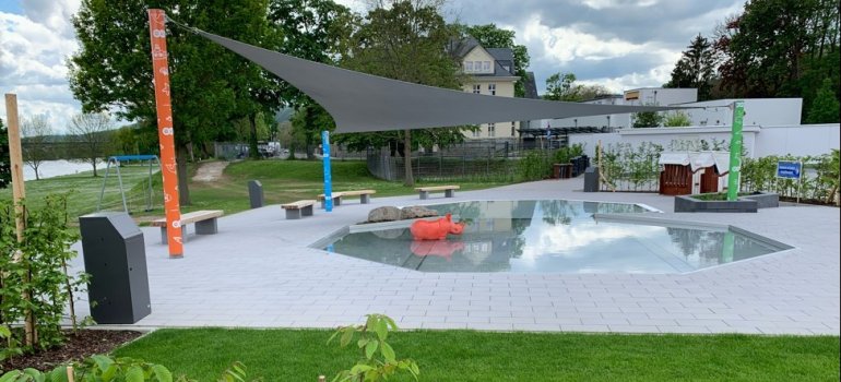 Das Kinderbecken im neu sanierten Freibad Oberwerth.
