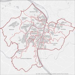Karte Stadtteile Koblenz