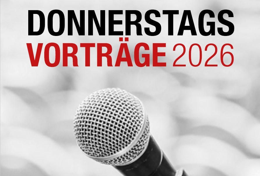 Bild mit Mikrofon: Donnerstagsvorträge 2026