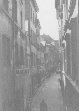 Blick in die Pfuhlgasse im Jahr 1939.