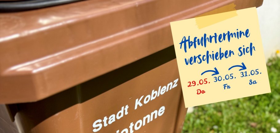 Abfuhrtermine verschieben sich - 1 Abfuhrtermine verschieben sich - 1