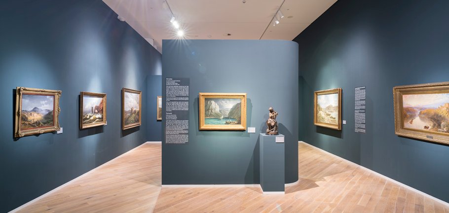 Der Epochensaal "Rheinromantik" im Mittelrheinmuseum
