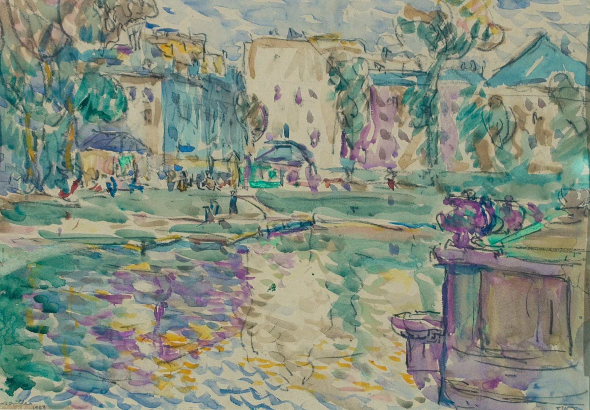 Hans Dornbach (1909) : Garten von Versailles