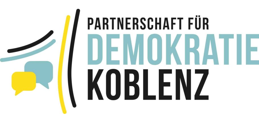 Logo Partnerschaft für Demokratie Koblenz Logo Partnerschaft für Demokratie Koblenz