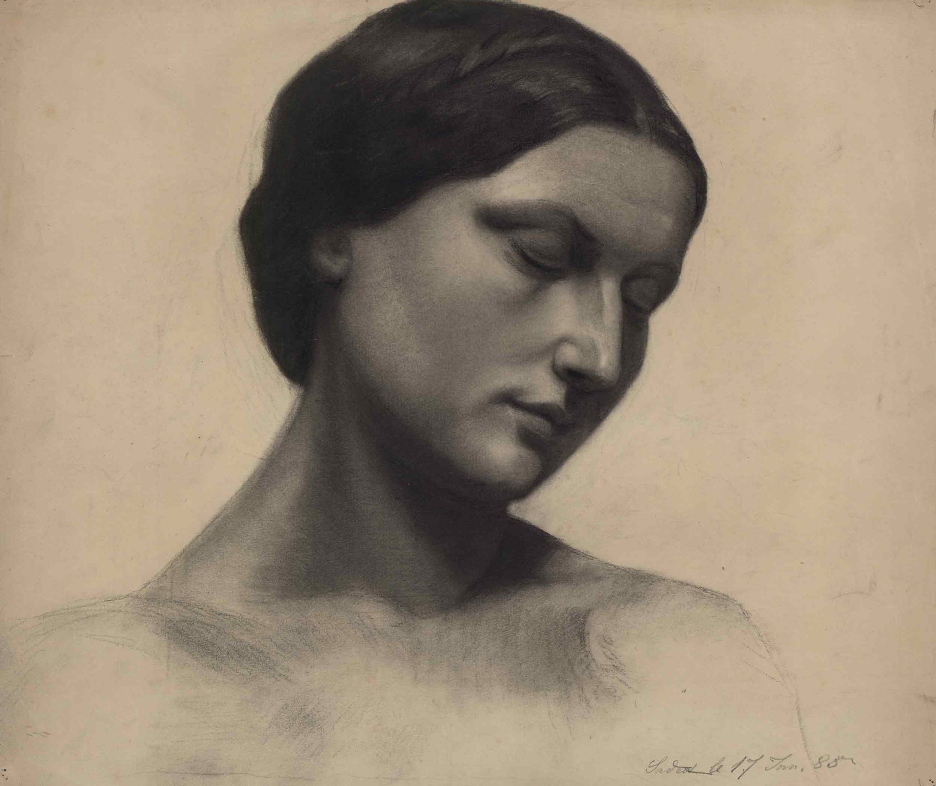 Bertha Falckenberg | Portrait einer jungen Frau | 1885