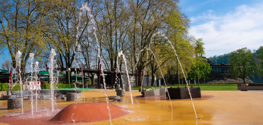 Wasserspielplatz am Deutschen Eck - Archivbild