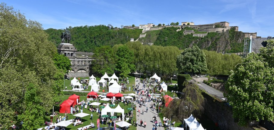Saisoneröffnung der Koblenzer Gartenkultur am Deutschen Eck