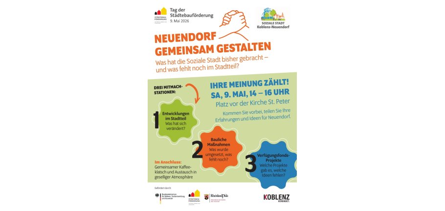 Plakat Tag der Städtebauförderung: Neuendorf gemeinsam gestalten
