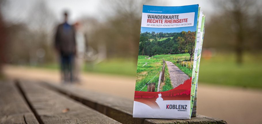 Die zweite Auflage der Wanderkarte "Rechte Rheinseite – Die Koblenzer Höhenstadteile entdecken“ ist ab sofort für Interessierte erwerbbar.