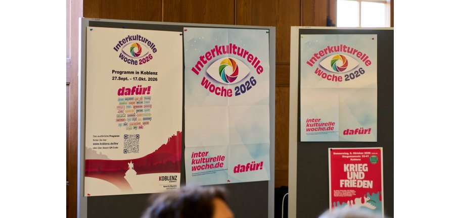 Plakate der Interkulturellen Wochen 2026 Koblenz Plakate der Interkulturellen Wochen 2026 Koblenz