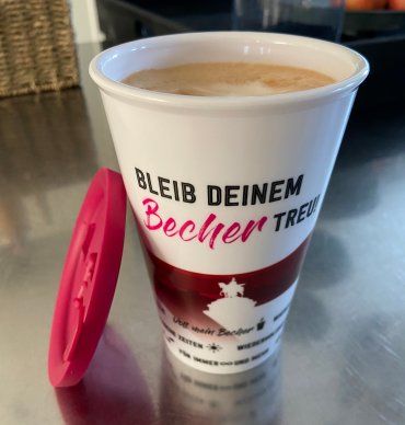 Koblenz-Mehrwegbecher mit Deckel