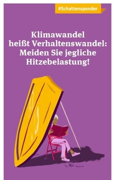 Klimawandel heißt Verhaltenswandel Passen Sie Ihr Verhalten dem Wetter an