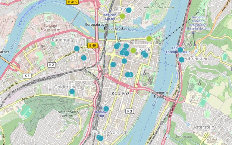 Refill-Stationen in Koblenz Refill-Stationen in Koblenz