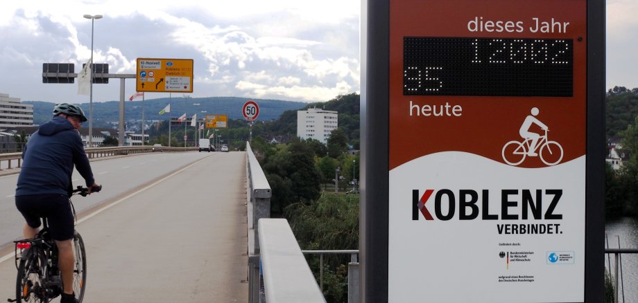 Dauerzählstelle auf der Kurt-Schumacher-Brücke Stand 27.08.23 um 10:35 Uhr Dauerzählstelle auf der Kurt-Schumacher-Brücke Stand 27.08.23 um 10:35 Uhr