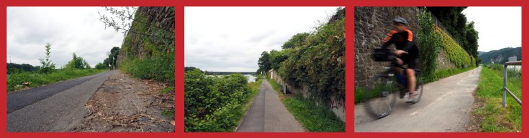Leinpfad entlang des Rheins in Koblenz Horchheim Leinpfad entlang des Rheins in Koblenz Horchheim