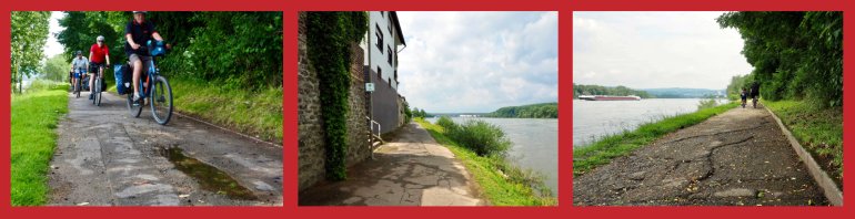 Leinpfad entlang des Rheins in Koblenz Kesselheim Leinpfad entlang des Rheins in Koblenz Kesselheim