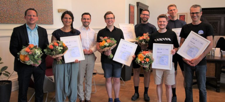 Teilnehmer der Siegerehrung Stadtradeln 2023 Teilnehmer der Siegerehrung Stadtradeln 2023