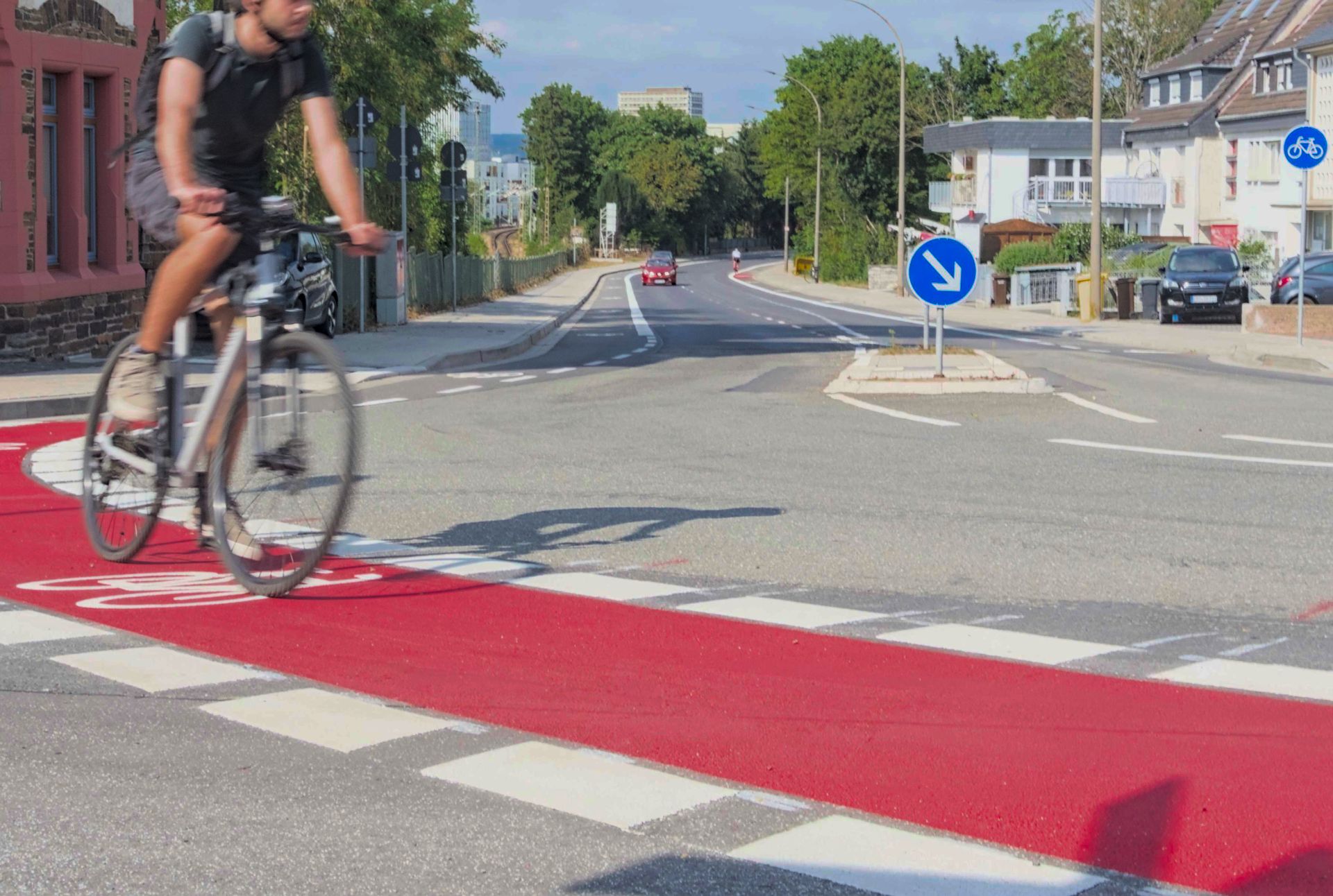 Neue Radverkehrsanlage in der Beatusstraße in Moselweiß Neue Radverkehrsanlage in der Beatusstraße in Moselweiß