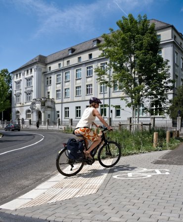 Das Koblenzer Radwegenetz wird schrittweise verbessert. Ein Beispiel hierfür ist die Verbindung zwischen der Waisenhausstraße und der Gutenbergstraße in der Goldgrube im Frühjahr 2026.