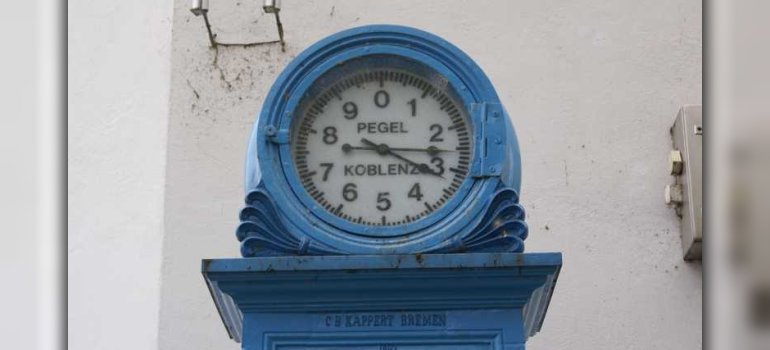Koblenz Pegel von 1887