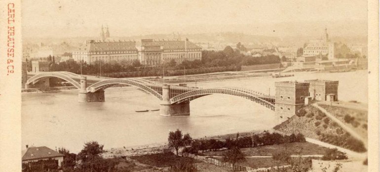Pfaffendorfer Brücke um 1870