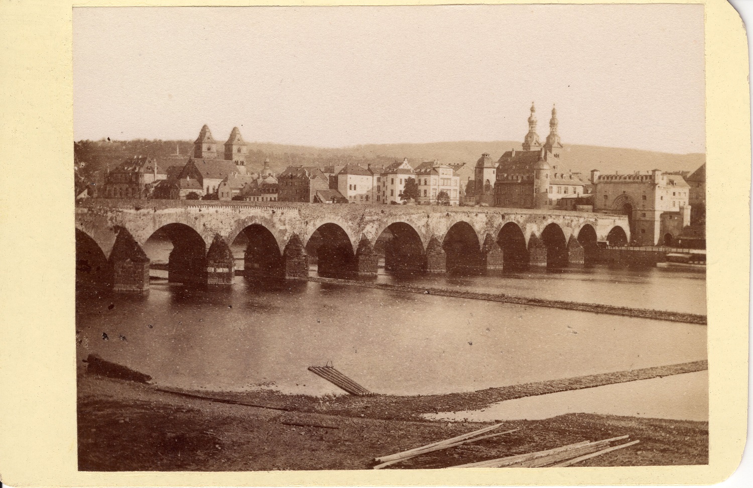 Balduinbrücke mit dem Moselbrückentor 1867 bis 1883